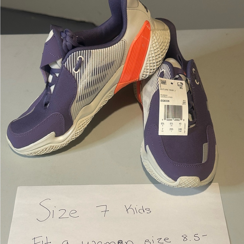 adidas Kids Purple and Orange Sneakers